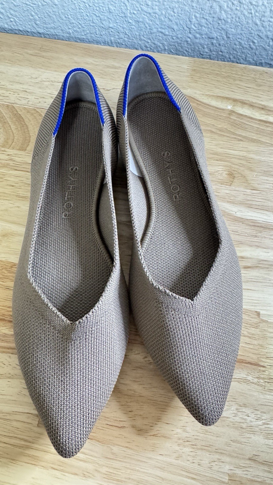 Rothy’s Shoes Womens Size 7 Pointed Toe Flats Eco Friendly Washable Knit