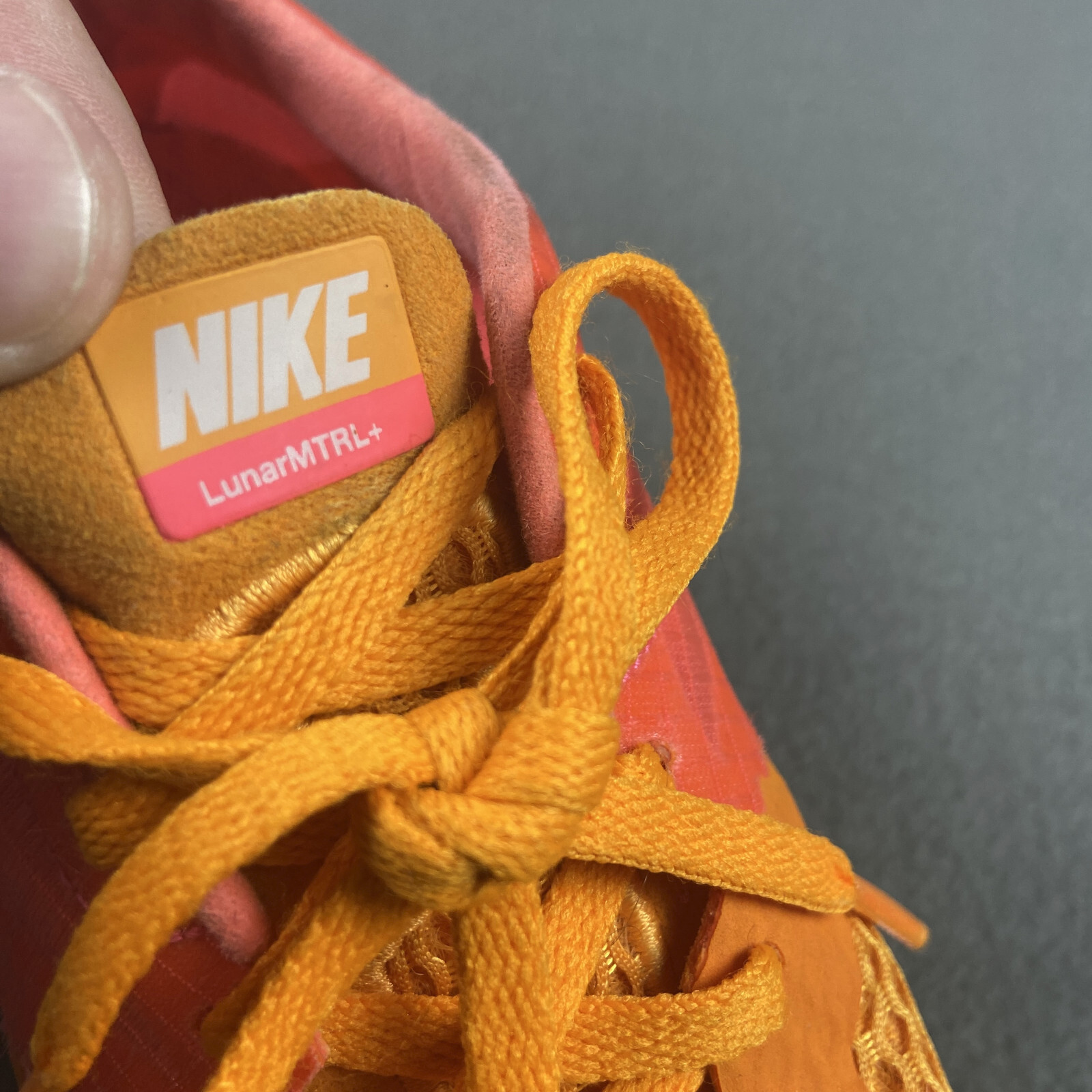 Nike Lunar MTRL Shoes Womens 7 Orange Pink Running Training Sneakers Montreal