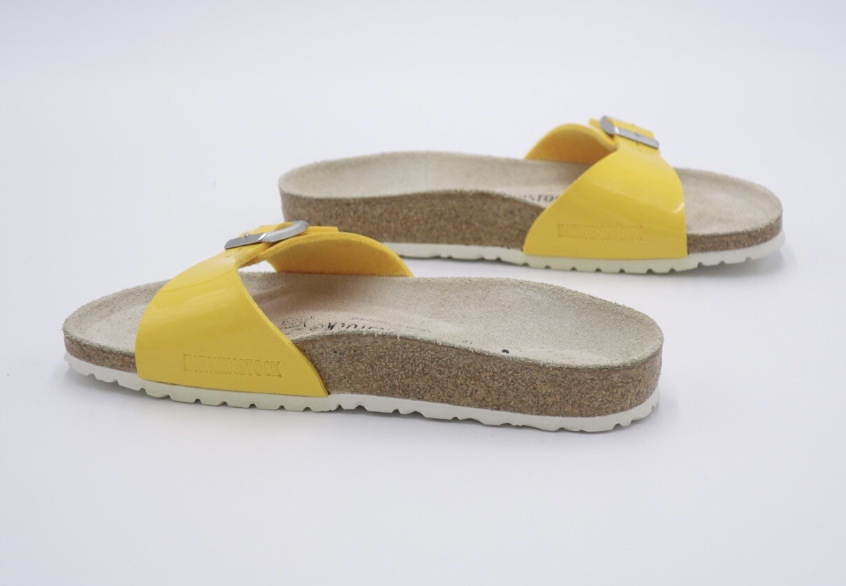 Birkenstock Madrid Birko-Flor Women’s Sandal Size 6 Medium/Narrow Yellow