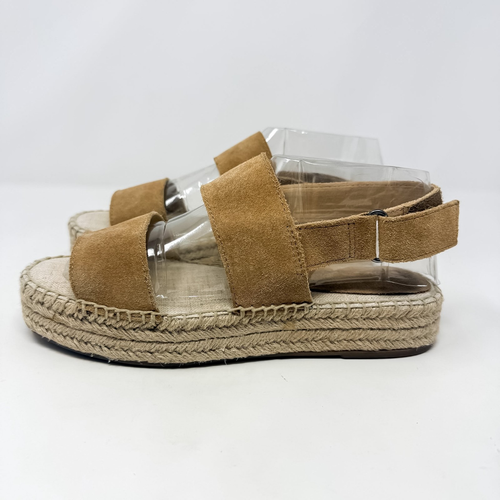 Splendid Aubrey Suede Espadrille Sandals Women’s 7 Tan Slingback 1.5″ Platform