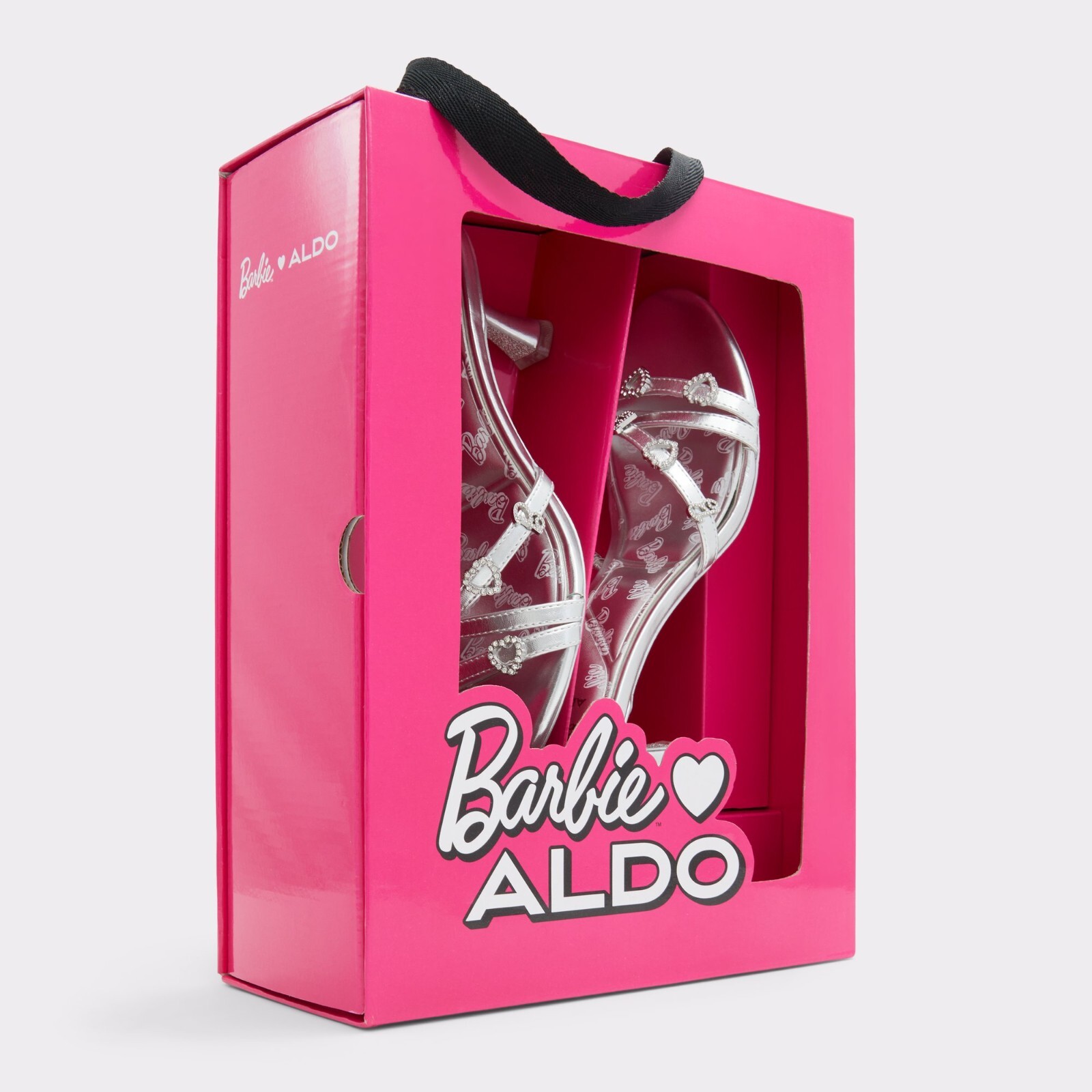 Barbie X Aldo Barbiemule Kitten Heels Silver 5~6~6.5~7~7.5~8~8.5~9~10~11