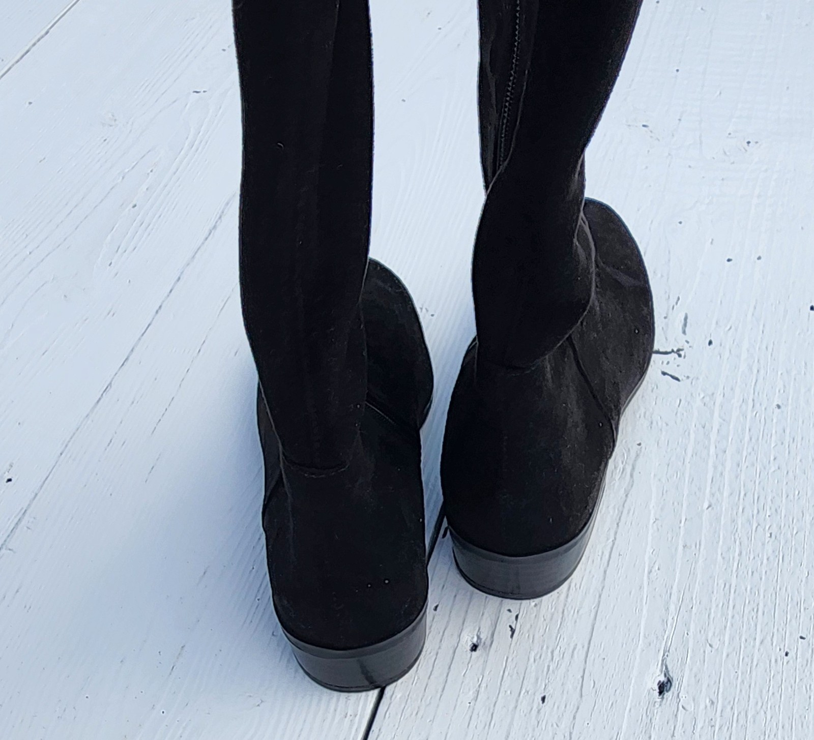 Michael Kors MK Bromley Black Suede Knee High Boots US 5.5 EU 35.5