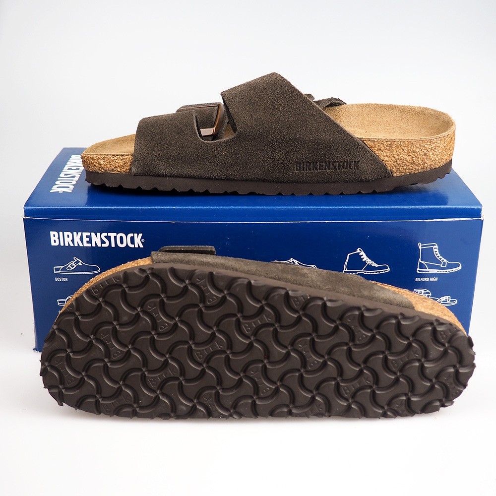 Birkenstock Arizona Soft Footbed Sandals Suede Leather Shoes New w/ Box – Mocha