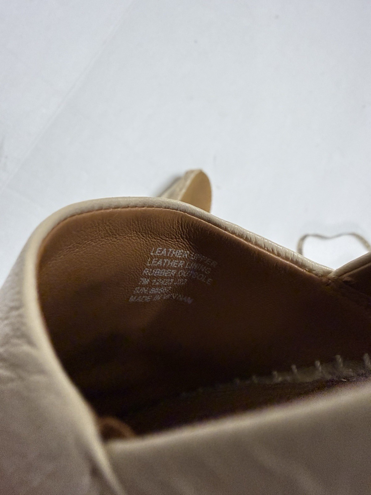 Tory Burch 7 M Eleanor Espadrilles Leather Flats Cream Preowned – Some Wear