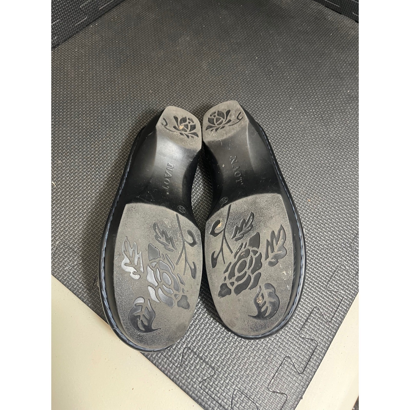 Naot Monterey Sandals 39 US 8 Blue Leather Strappy Wedge Slide Comfort Shoes