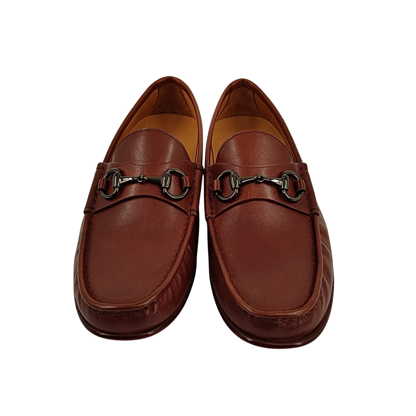 Quince Calfskin Leather Horsebit Loafer Brandy Shoes 9.5