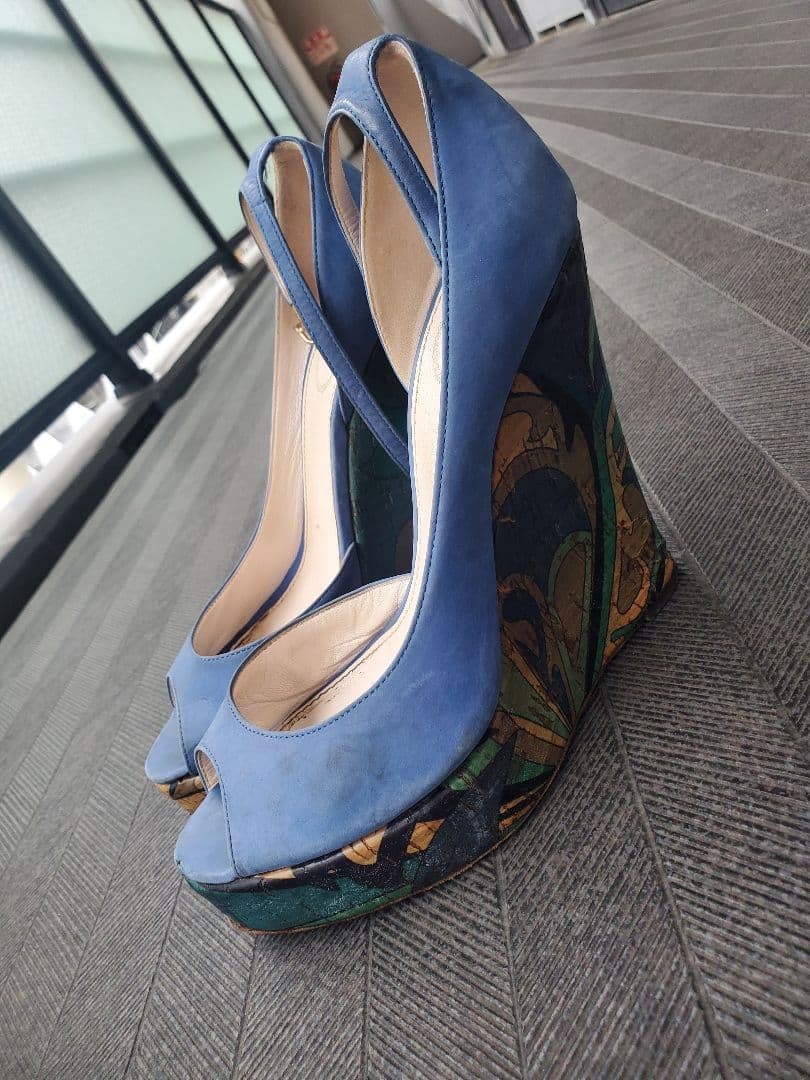 Emilio Pucci platform wedge sandals for women comfortable statement silhouette