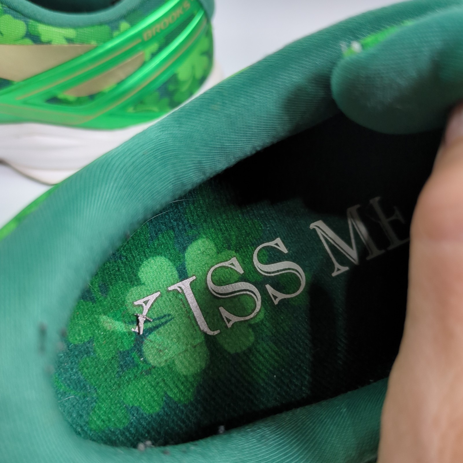 Brooks Launch 4 St Patrick’s Day Running Shoes Fern Green Mesh Shamrock US 8.5 D