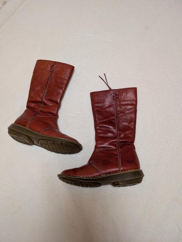 Women Dr Martens Boots Red Leather 38 #3KWQ