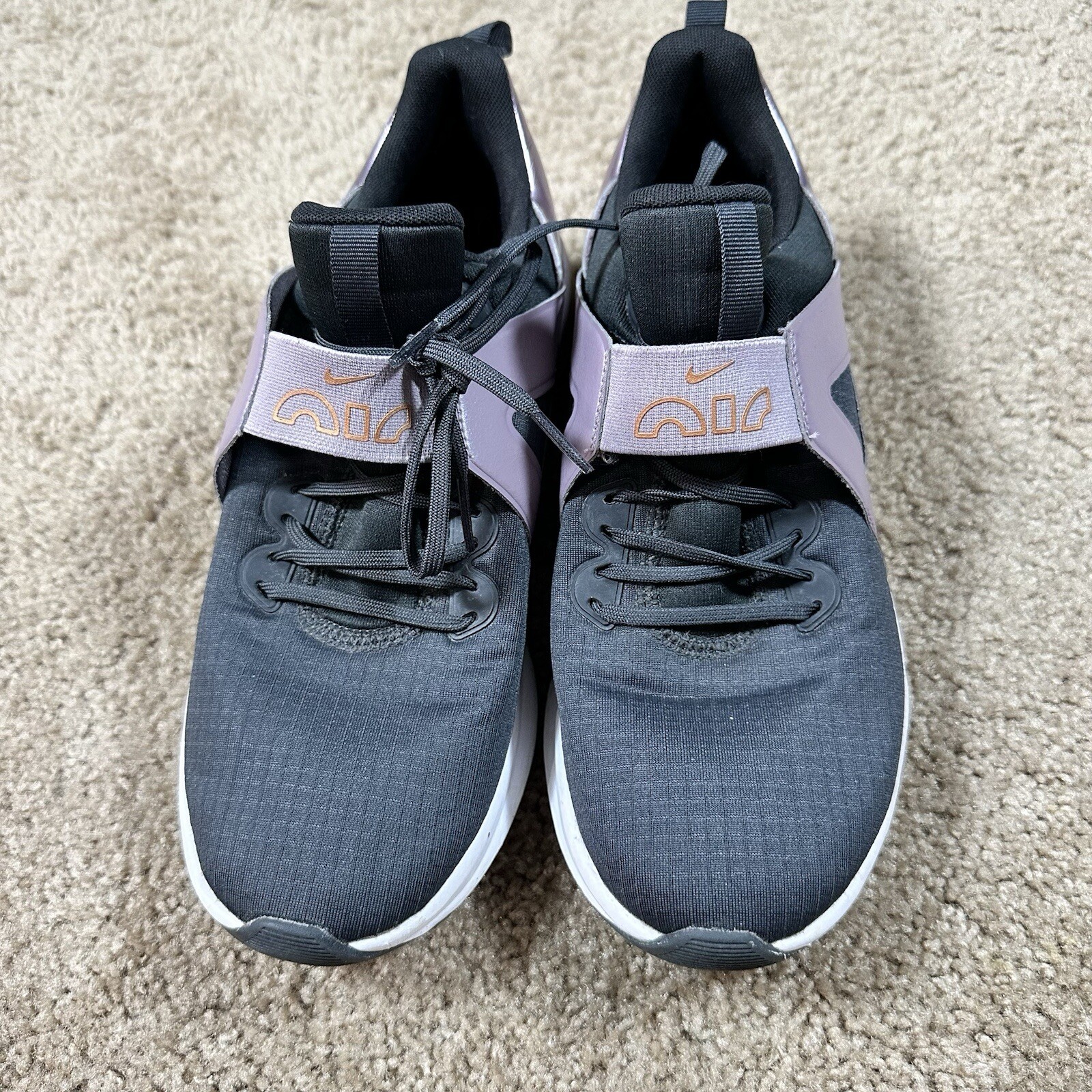 Nike Air Max Bella TR 5 Premium Dark Smoke Grey Purple Gold Women’s 9.5