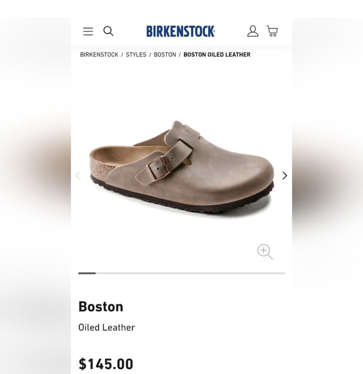 Birkenstock Boston Oiled Leather BS Soft Footbed Clogs NW/OB ( 41 US M8 US W10)