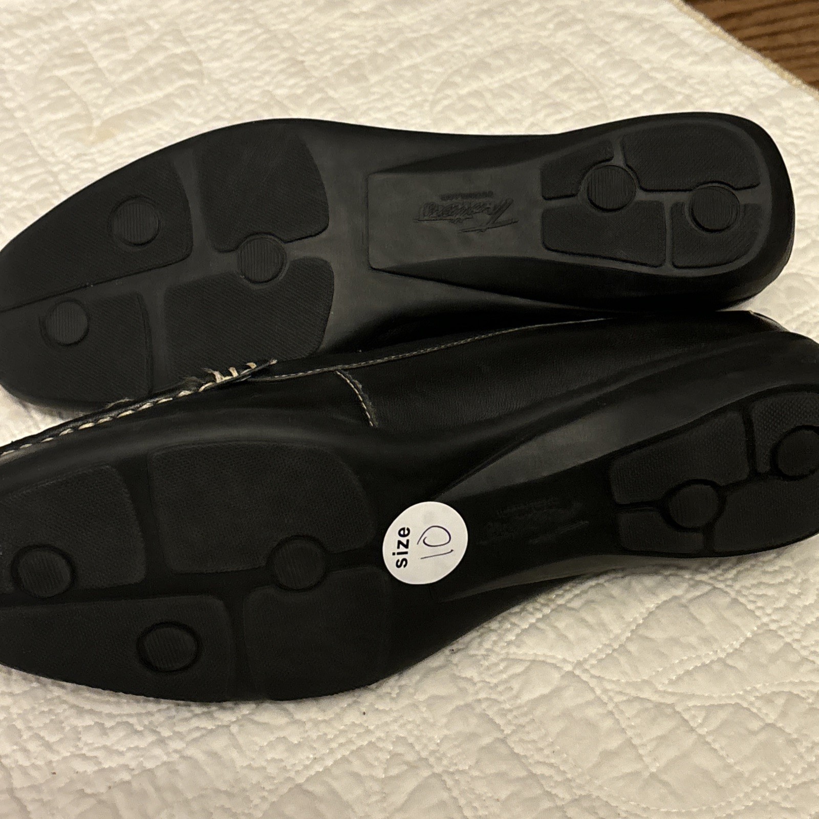 Trotters Women’s Loafers Size 10 N Black Leather Zane Flats