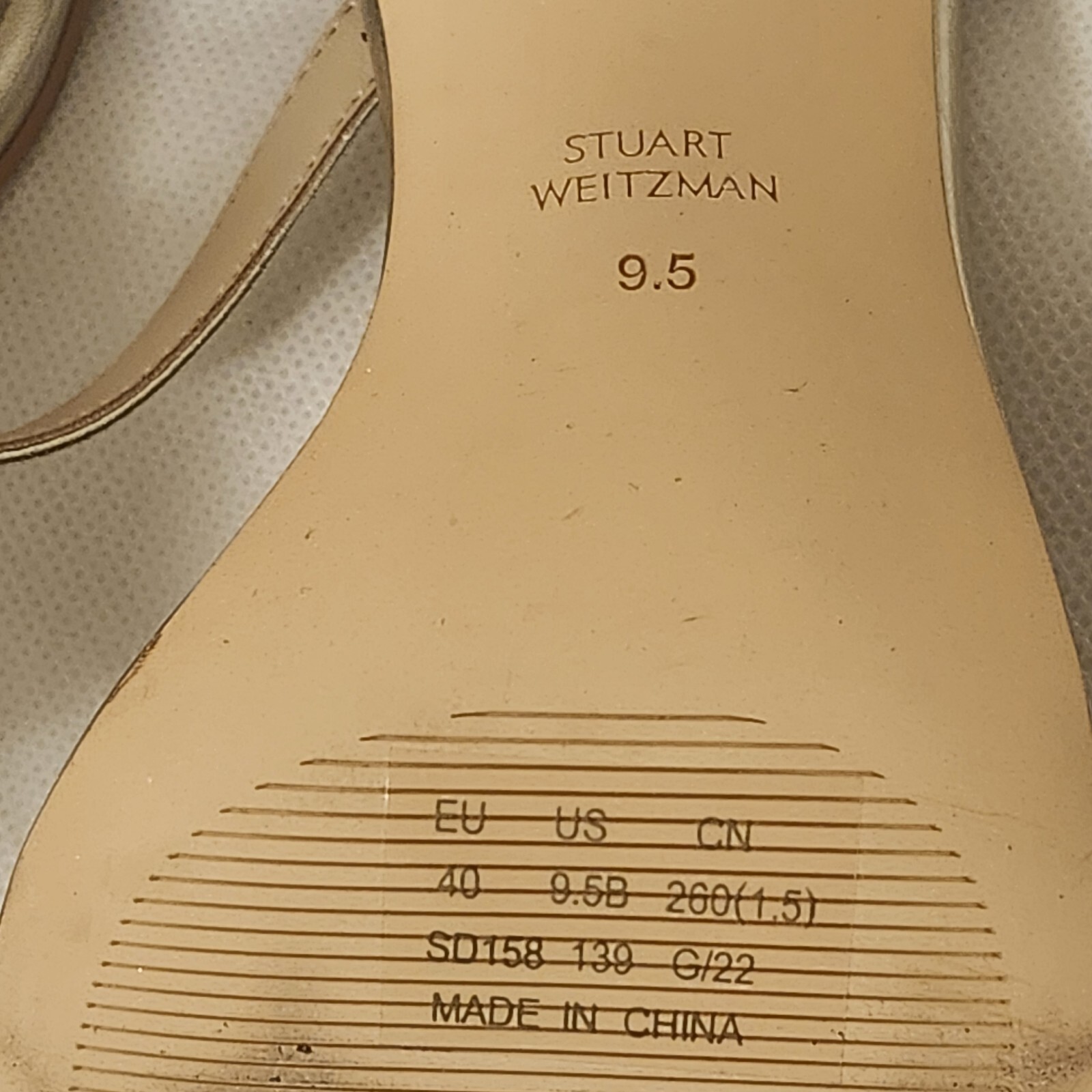 Stuart Weitzman Dancer Twistie 100 Leather Sandal Women’s Size 9B New