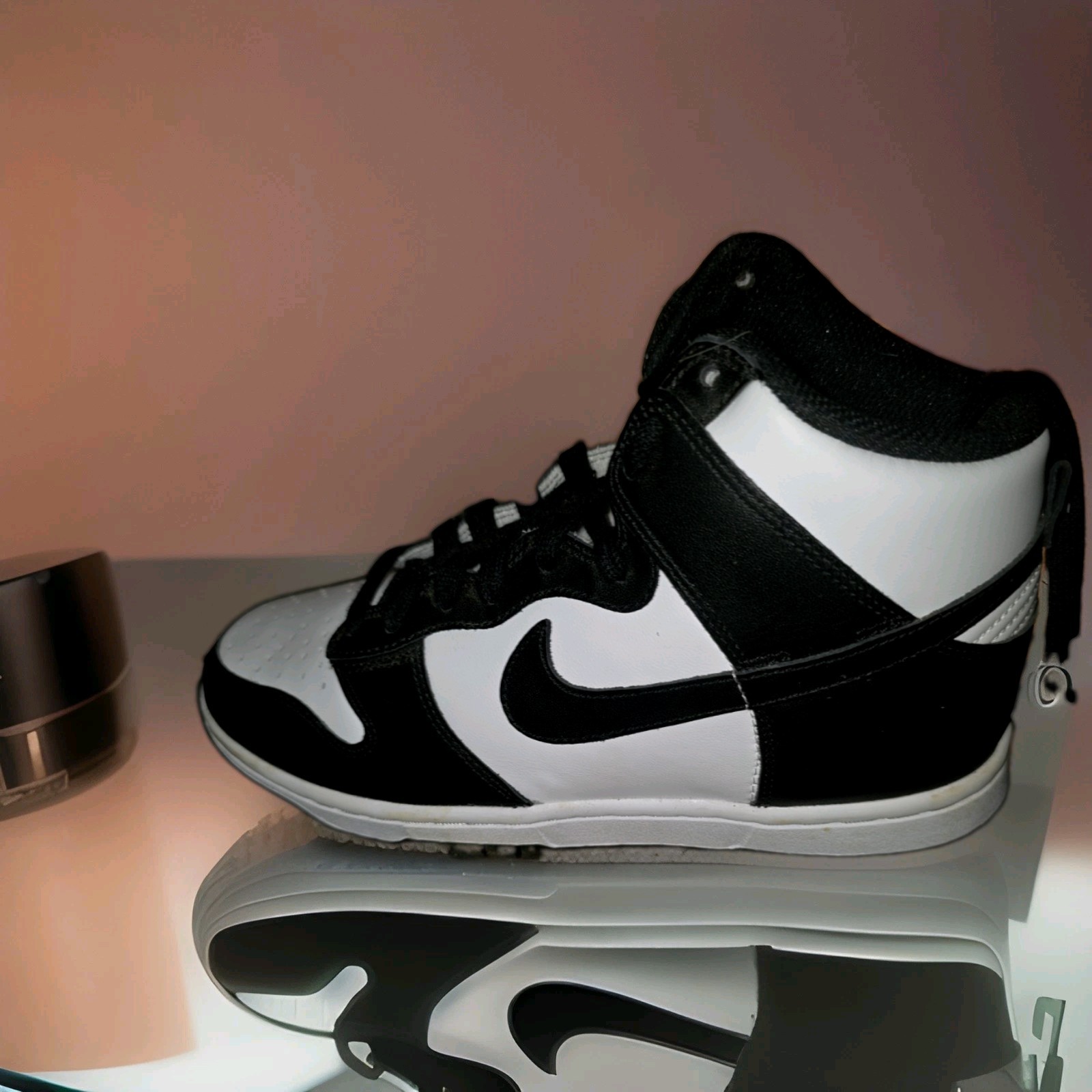 Nike Dunk High Shoes Women’s Size 7 Black White Panda Retro Leather DD1869-103