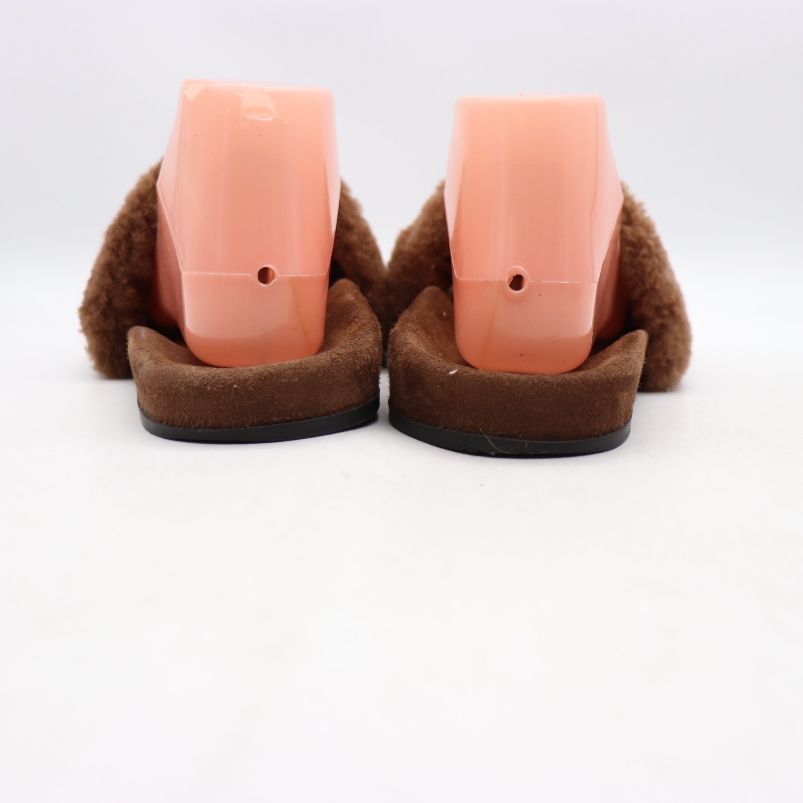 Jenni Kayne Shearling Mules Brown Flats Sandals Women’s Size EU 38 Slip On