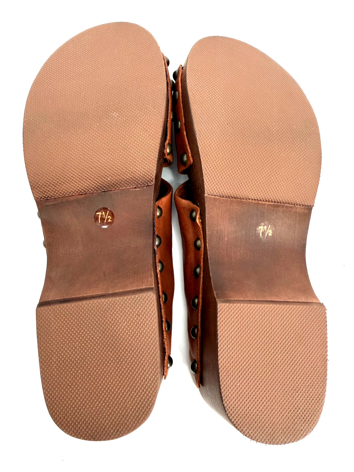 Kelsi Dagger Brooklyn Sprinter Slides Sandals Rust Cognac 7.5 Twisted Knot NEW
