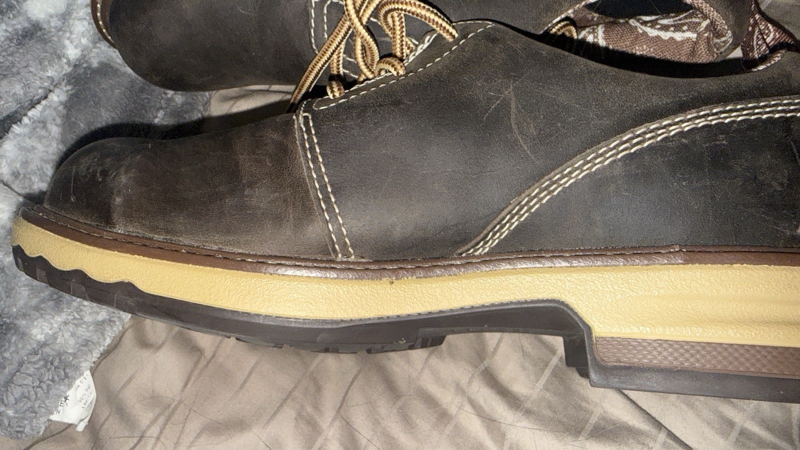 Timberland PRO 434 Womens 8 Brown Hightower Composite Toe Work Safety Oxford
