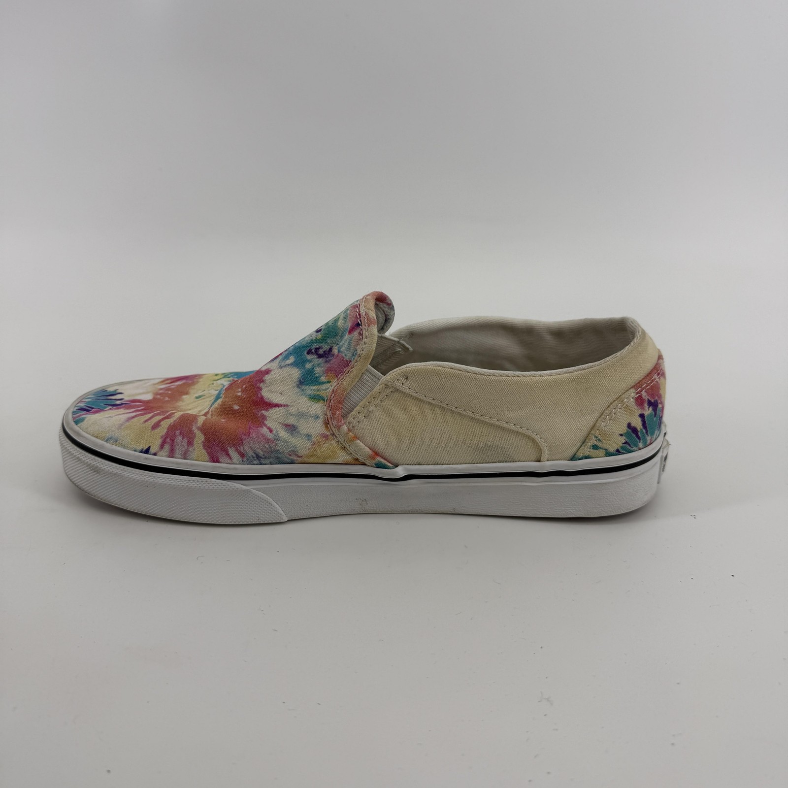 Vans Shoes Womens Size 8.5 Multicolor Tie Dye Slip On Retro Boho Hippie Eclectic
