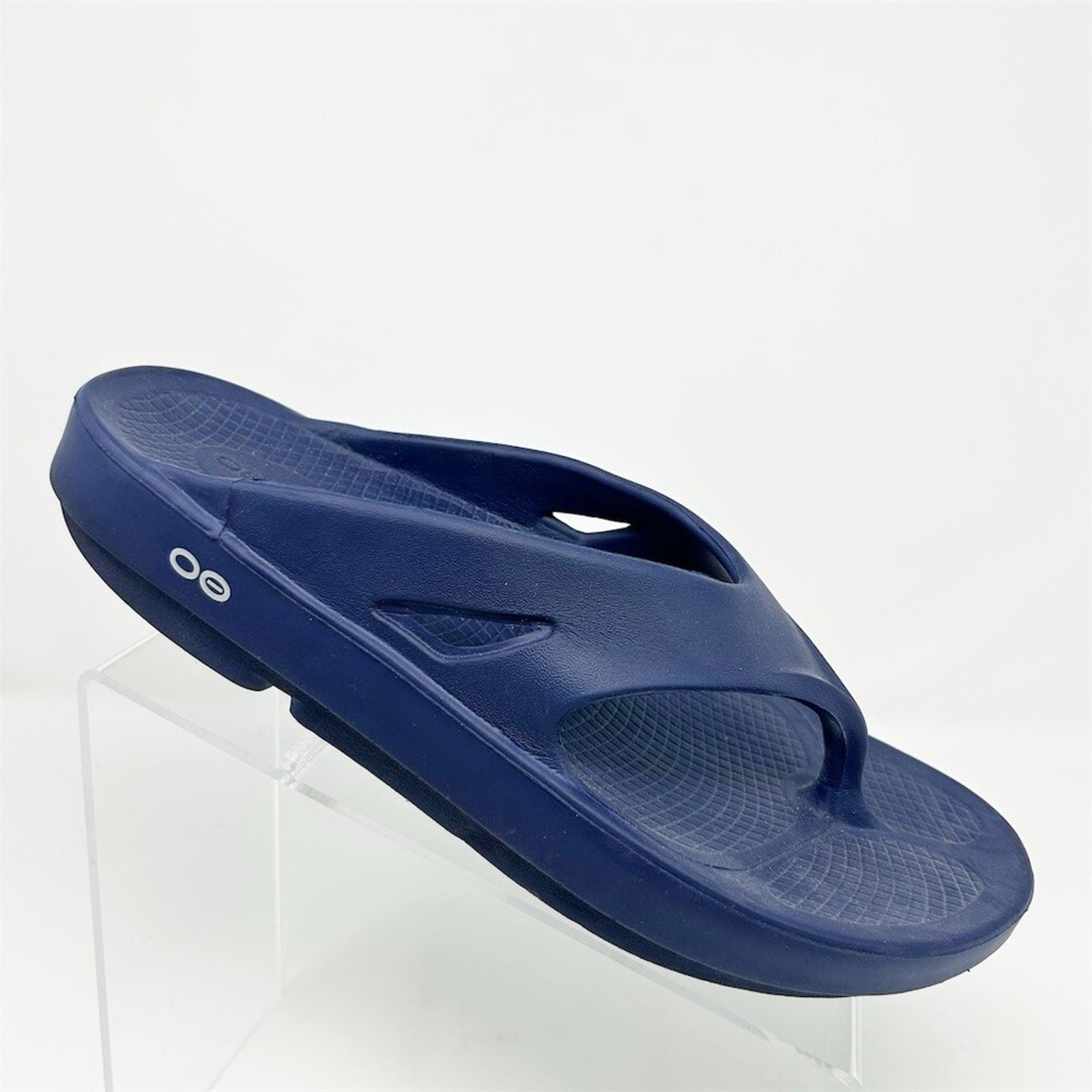 OOFOS OOriginal Recovery Thong Flip Flops Sandals Navy Blue Unisex M10 W12 EU 43