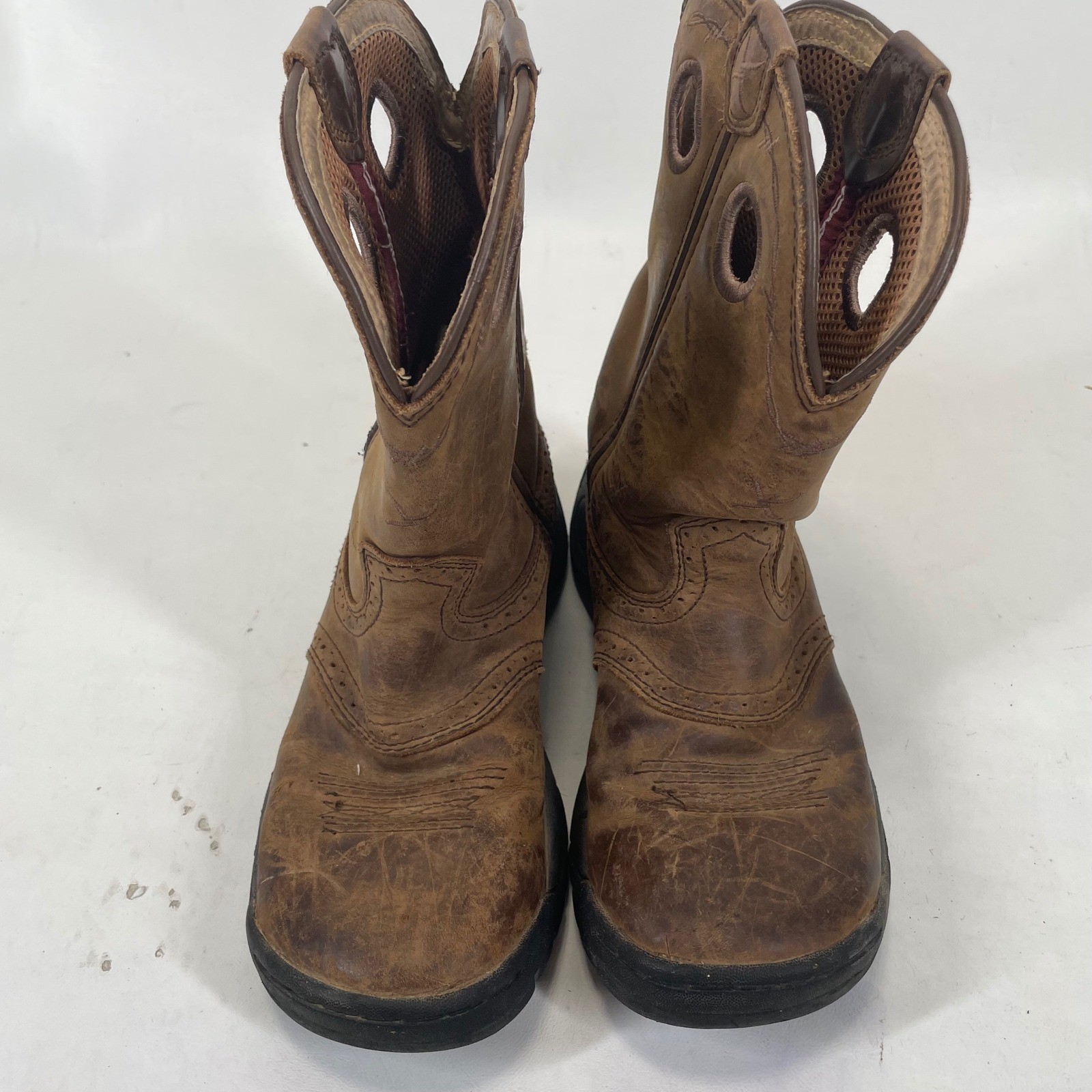 Twisted X Womens WAB0001 All Around Work Boots Brown Leather Size 7.5 M