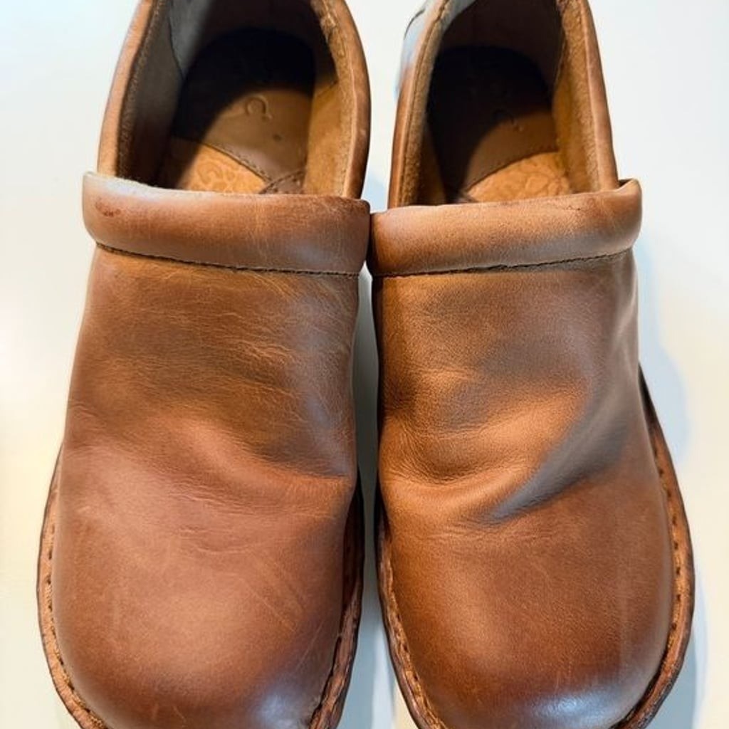 b.o.c. Women’s Brown Leather Peggy Slip-On Mules