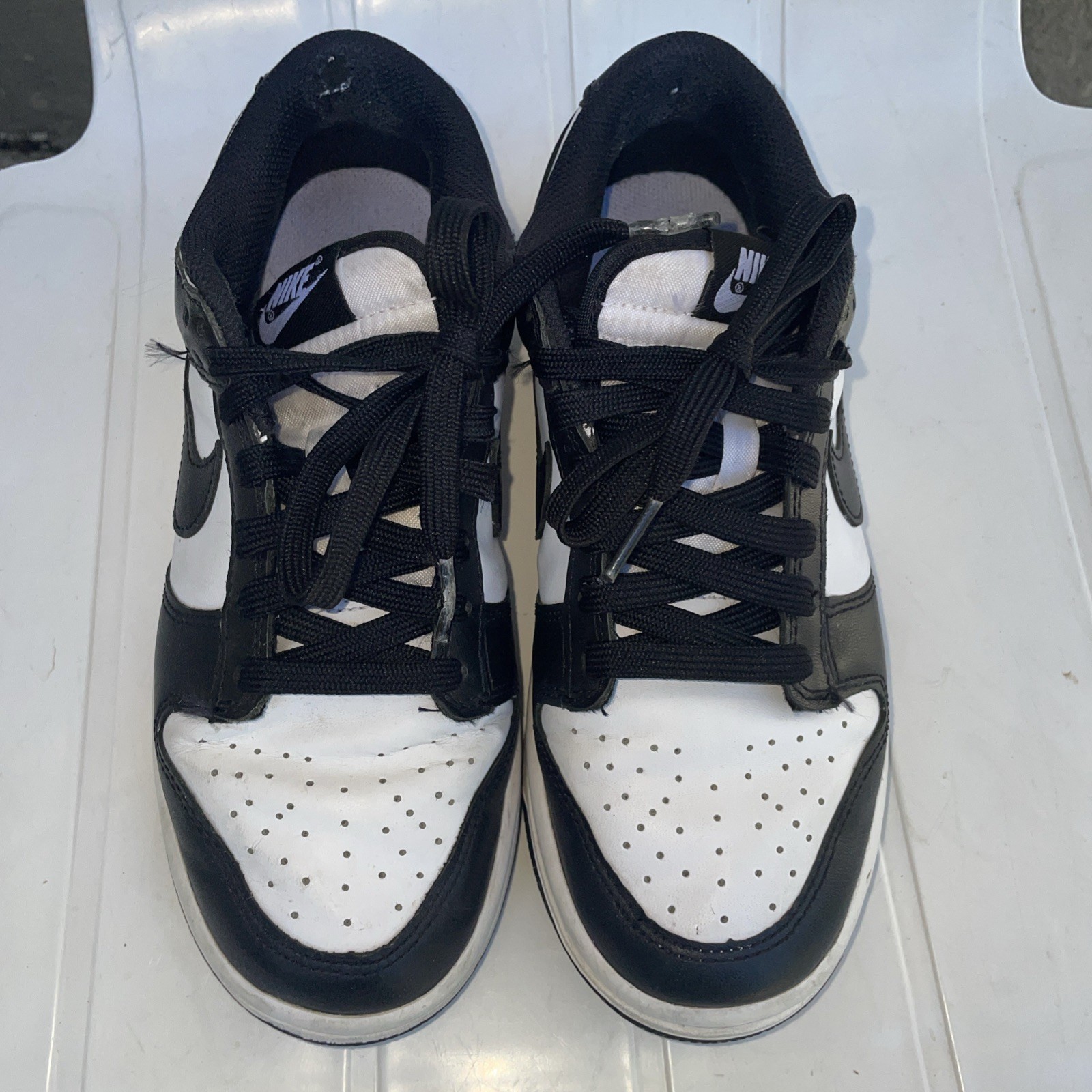 Nike Dunks Low Panda Black and White Women Size 7 Used