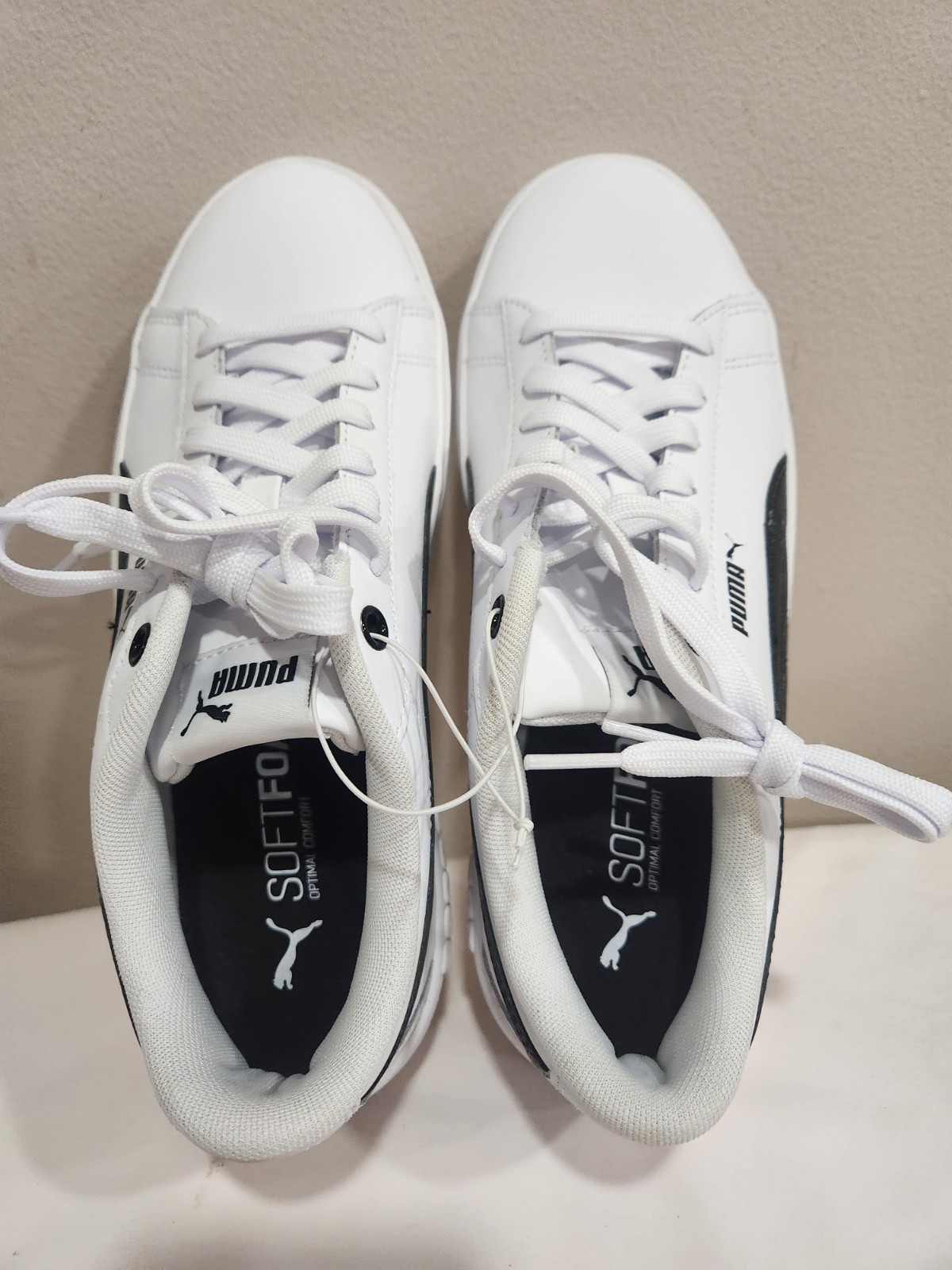 NEW PUMA SOFTFOAM US WOMAN 9 WHITE 373035-02 OPTIMAL COMFORT MADE IN INDONESIA