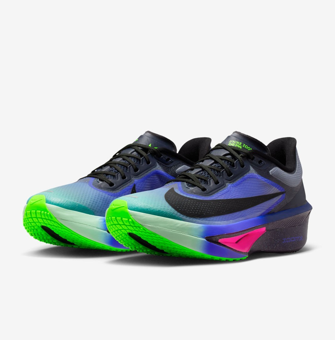 NIKE Women’s Zoom Fly 6 IO9566-400 Dark Obsidian Racer Blue Emerald Rise Black