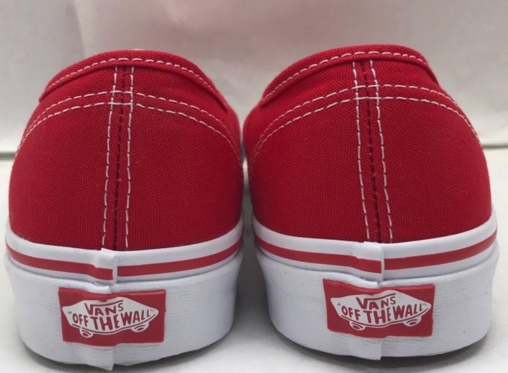 Vans Authentic Red Canvas Sneakers – Brand New with Box Mens 6.5 / Womens 8 NEW!
