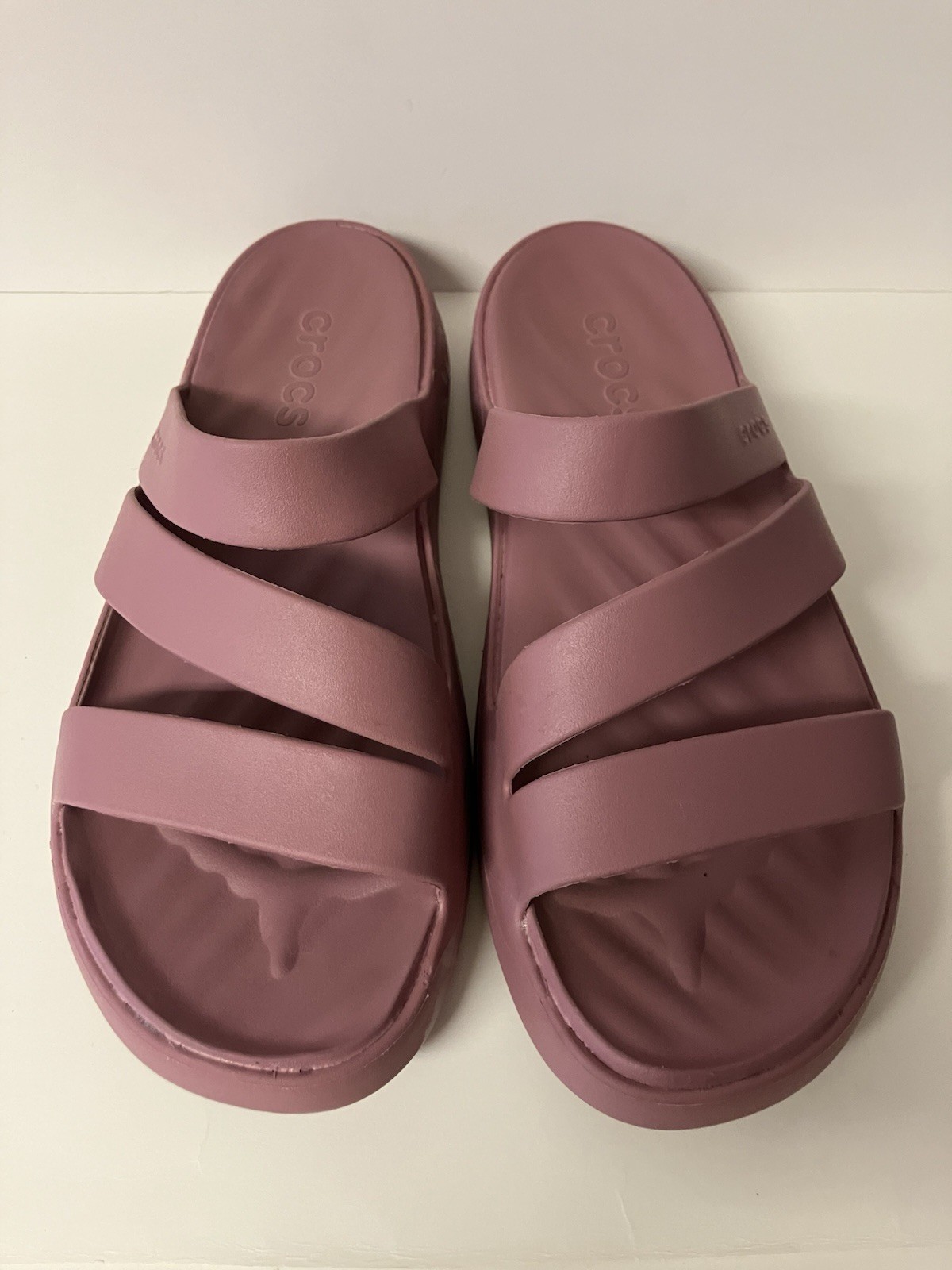 Crocs Getaway Strappy Slip On Sandal Mauve Pink Women’s Size 11 EXCELLENT