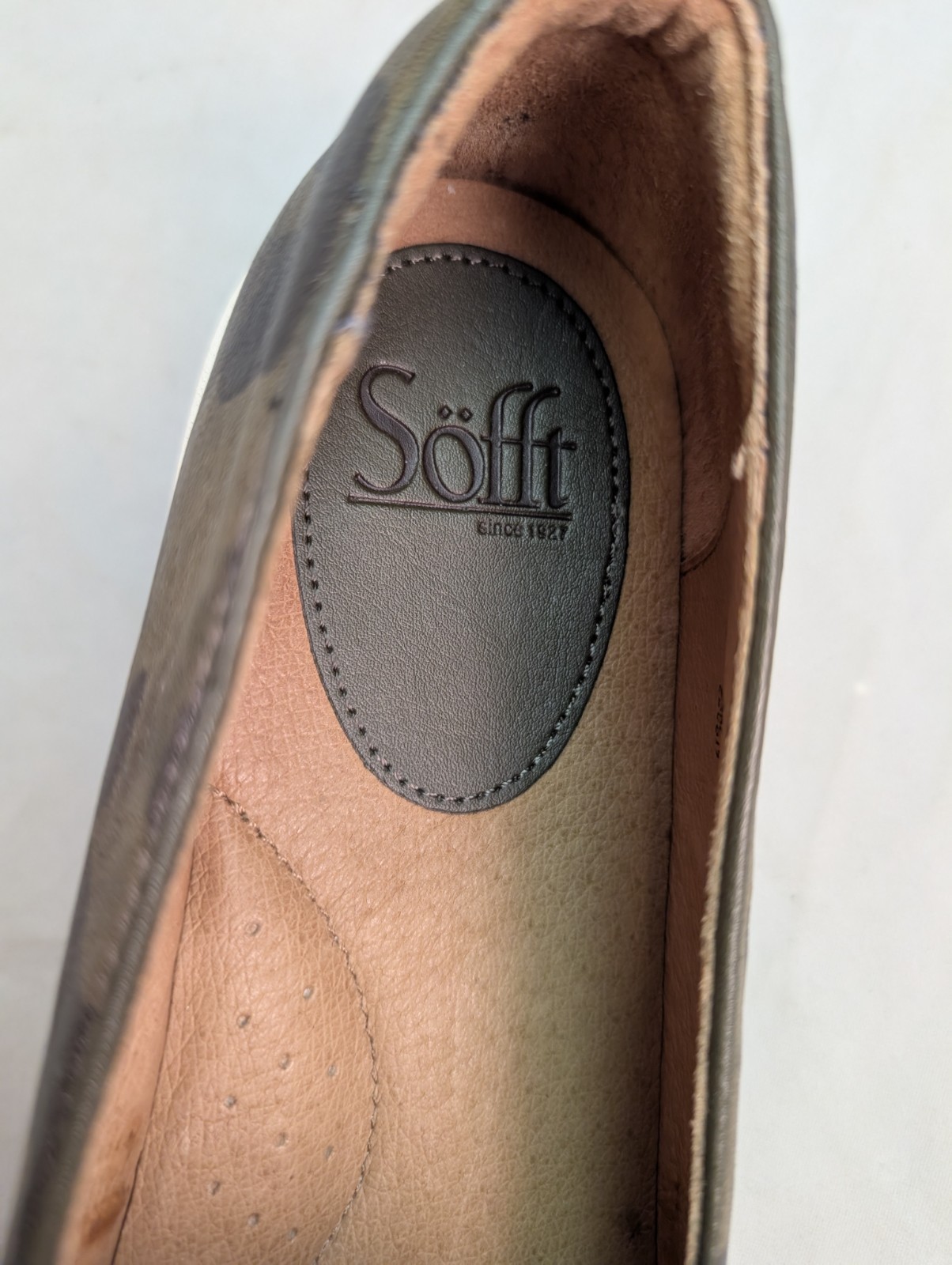 Sofft Somers Platform Sneakers Leather Size 9 1/2 M Camo Slip On Sporty Casual
