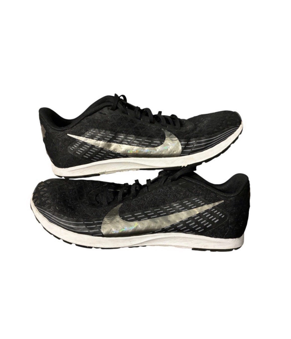 Nike Black & Holographic Silver Running Shoes Women’s Size 8