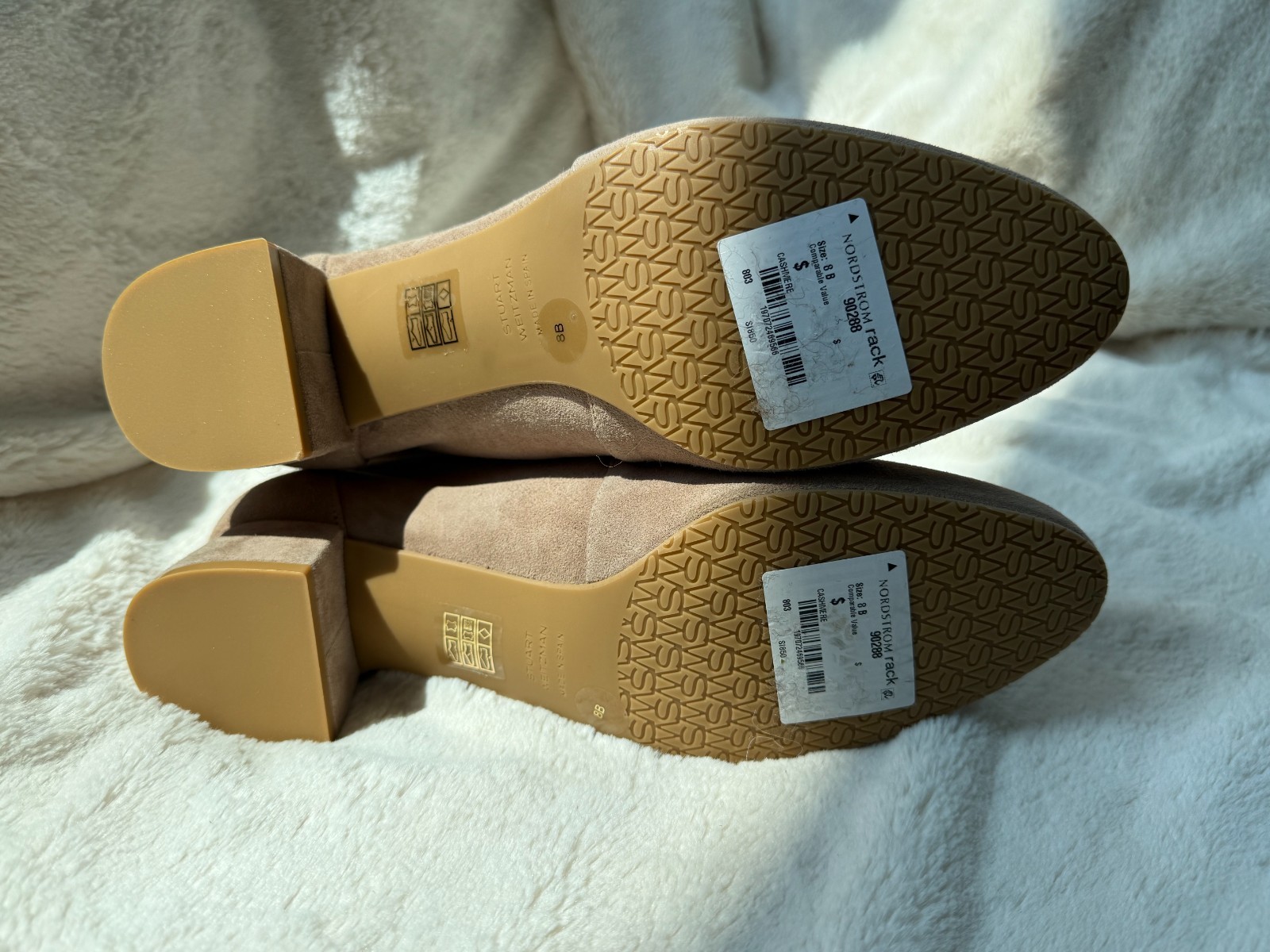 NWD$775 Stuart Weitzman Cashmere Grace Sock Bootie US8B/EU38.5