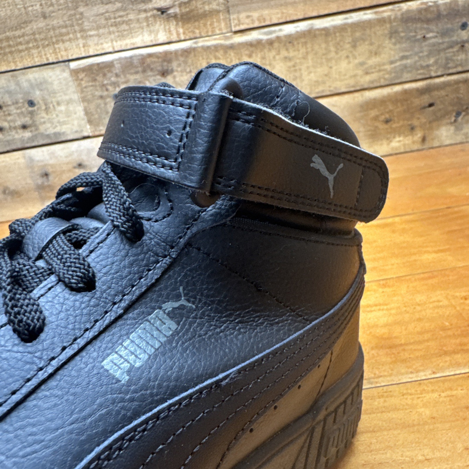Puma Carina 2.0 Mid Women’s 5.5 Shoes All Black Fashion Dance Sneakers 385851-01