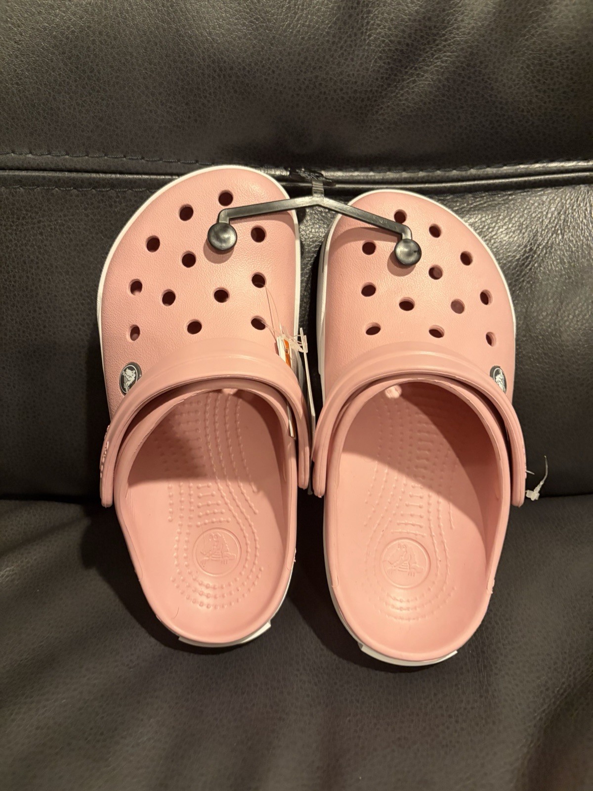 Crocs Lt Pink Women’s 6 Men’s 4 Baya Band Classic Comfort Clogg Slingback Shoes