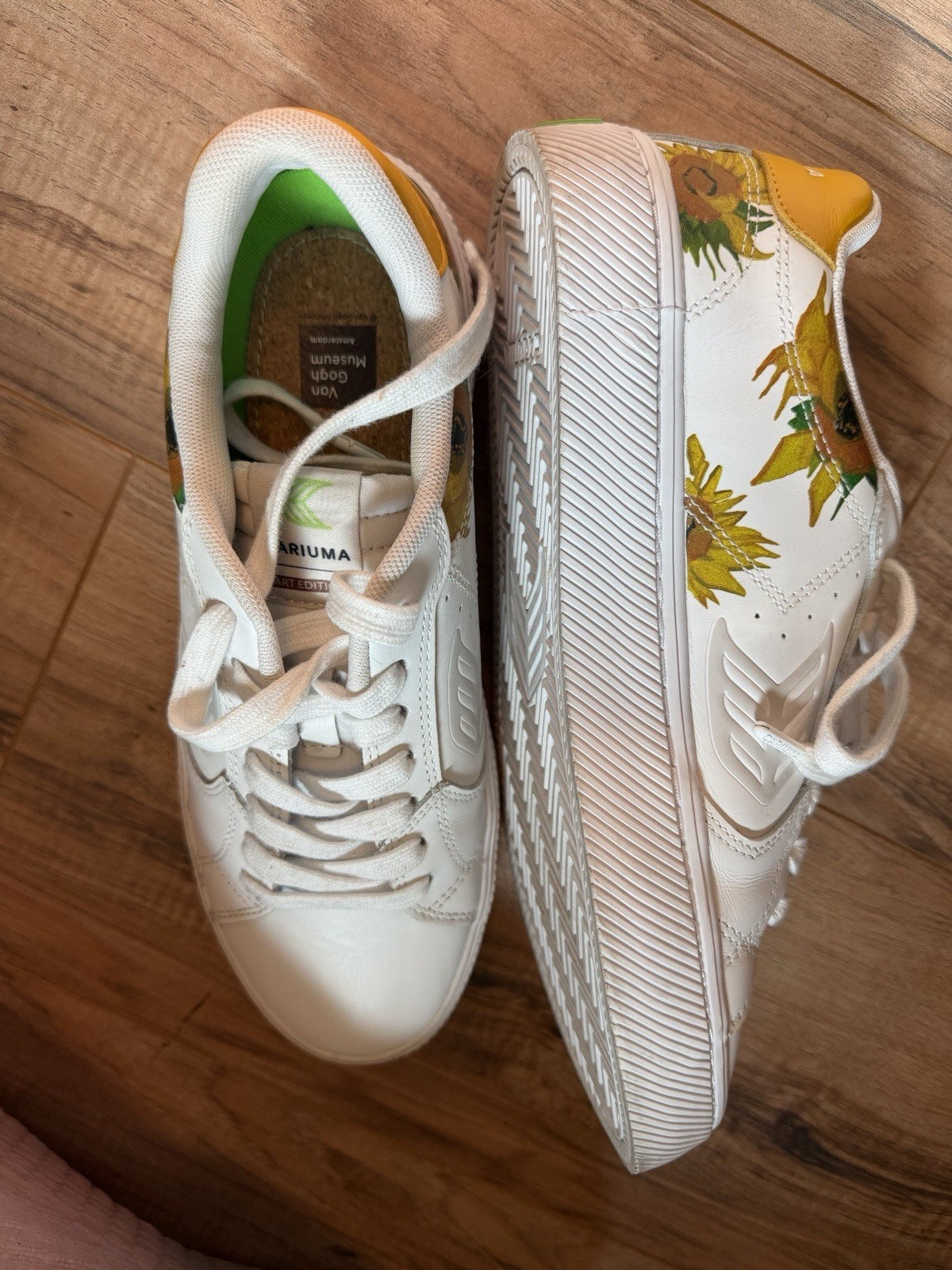 Cariama Van Gogh Museum Canvas Sneakers Art Edition Sunflowers Men’s Size 8.5
