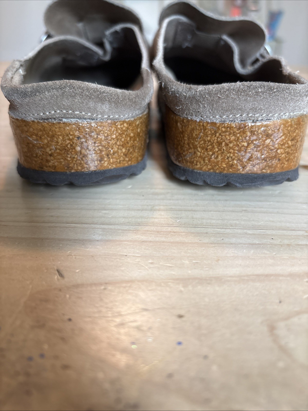 Birkenstock Women’s BUCKLEY Taupe Brown Suede Clogs Size 38 /US 7.5