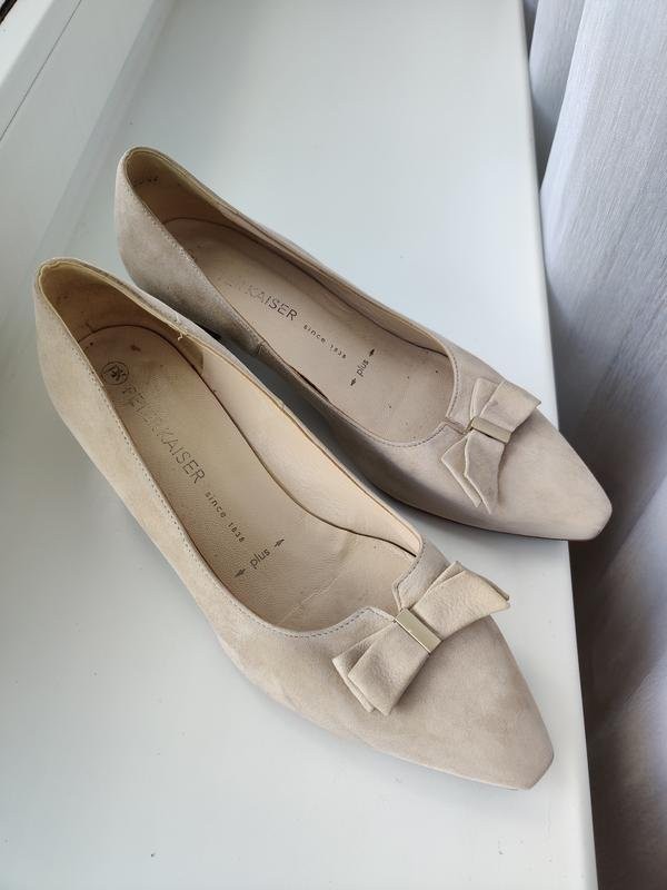 Women Peter Kaiser heels beige suede 37.5 #C9ZM