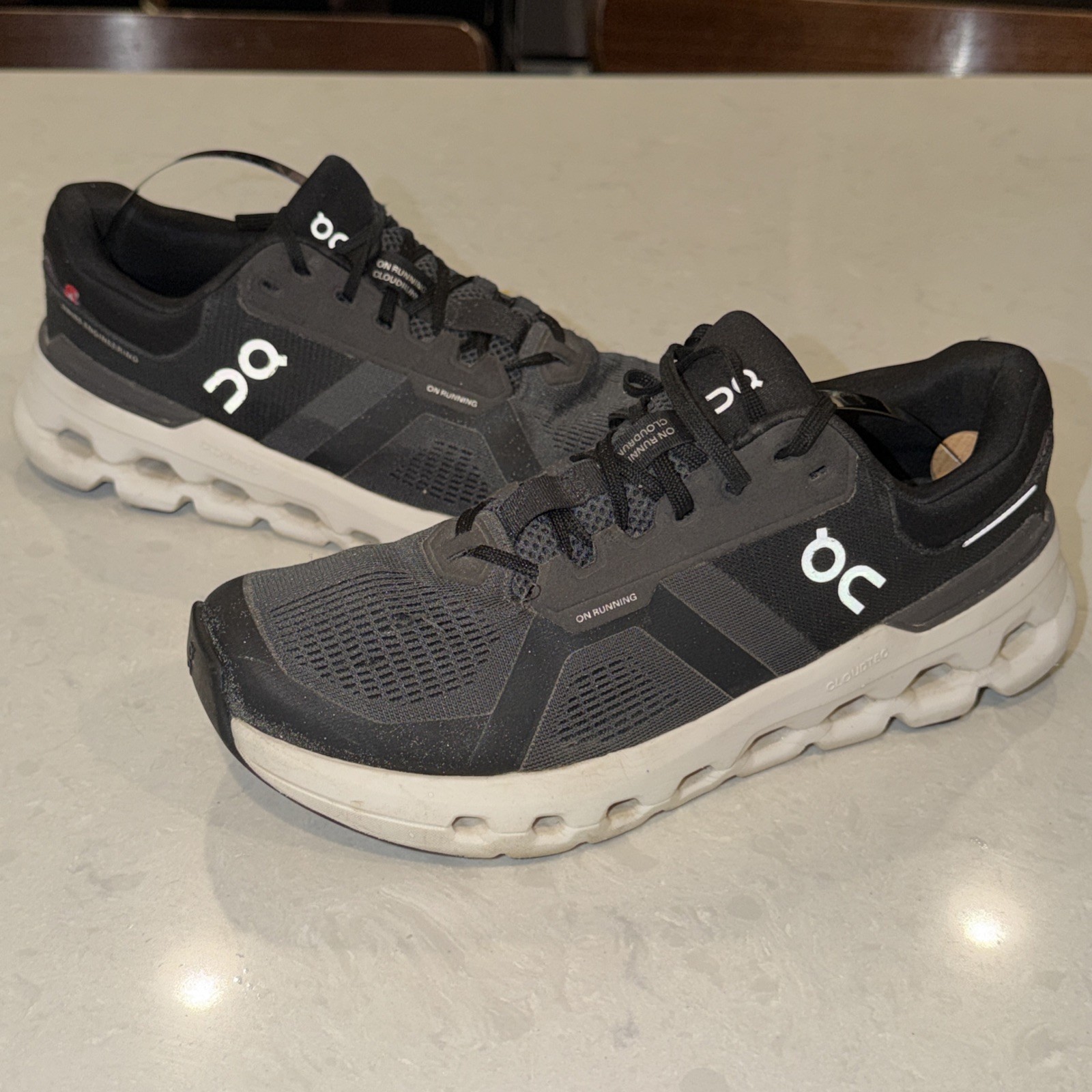 On Cloudrunner 2 Eclipse Black Womens Size 9.5 Athletic Running Shoes Sneakers