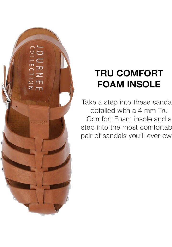 Journee Collection Women’s Tru Comfort Foam™ Kayda Sandals Size 7
