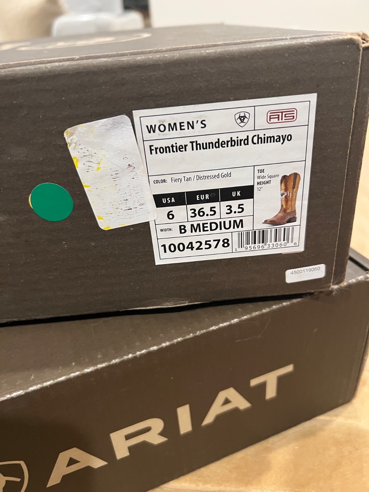 ARIAT Frontier Thunderbird Chimayo Western 👢 Women’s 6 B NIB Rare