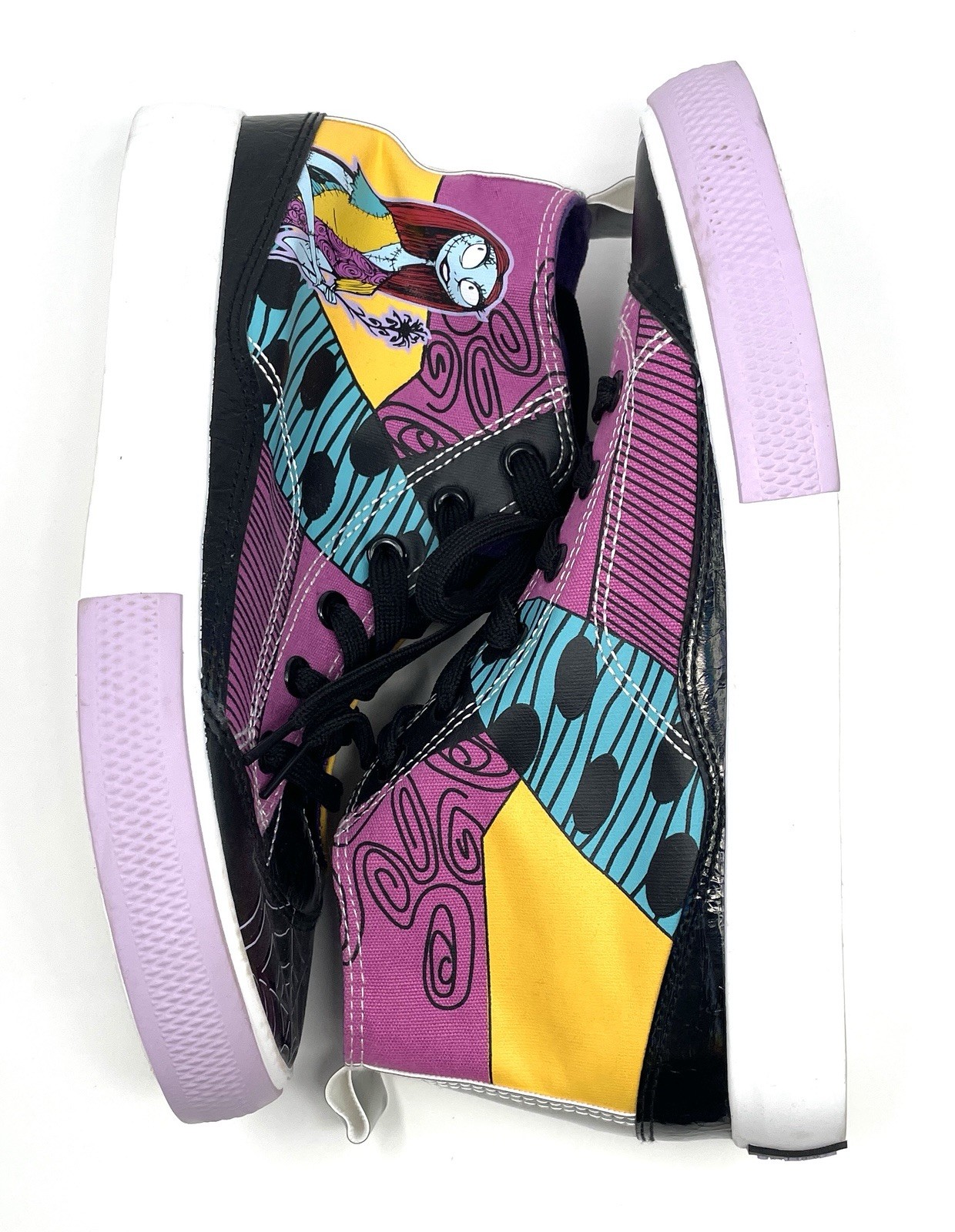 Disney Ground Up Tim Burton Night Before Christmas Hi Top Shoes Size 7 **READ**