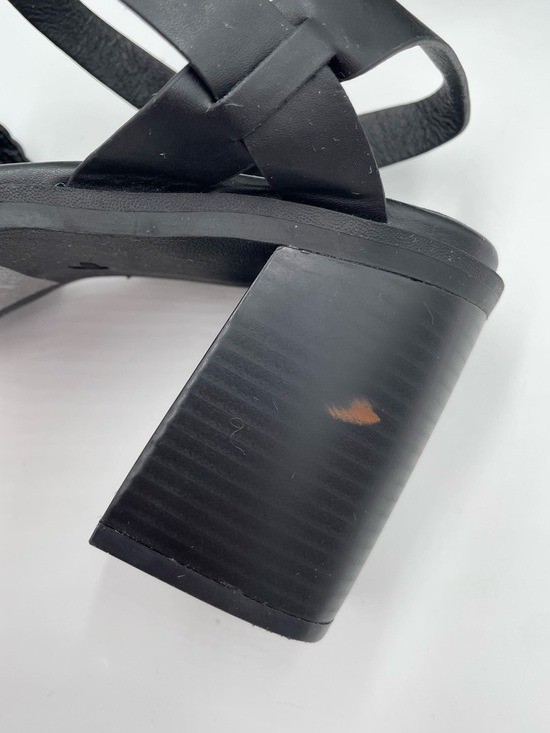 Torrid Crisscross Platform Heel Sandals Black Size 13WW Extra Wide Width Y2K