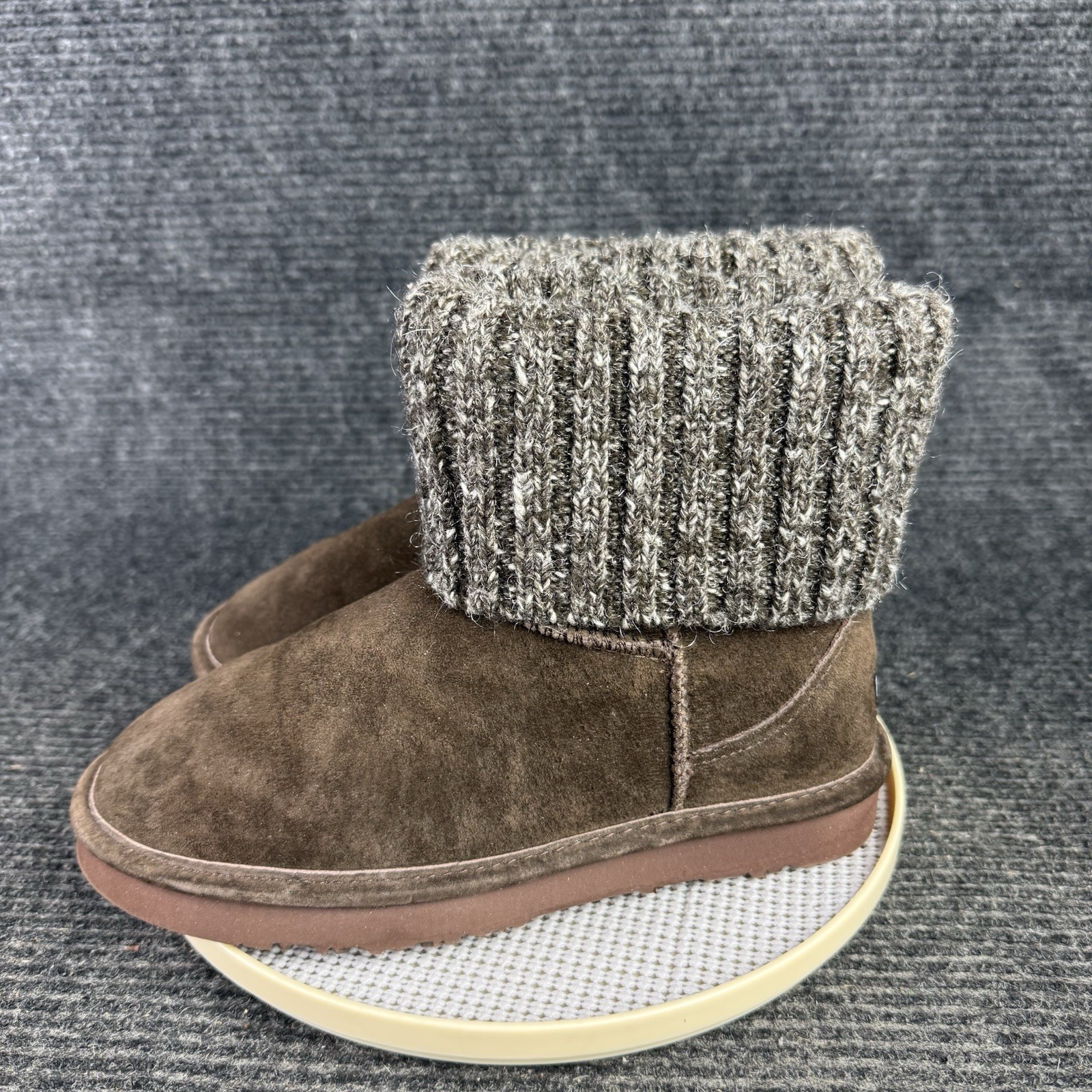 Lam Footwear Fur Lined Booties Size 6 Women’s Chocolate Brown Comfy Slippers