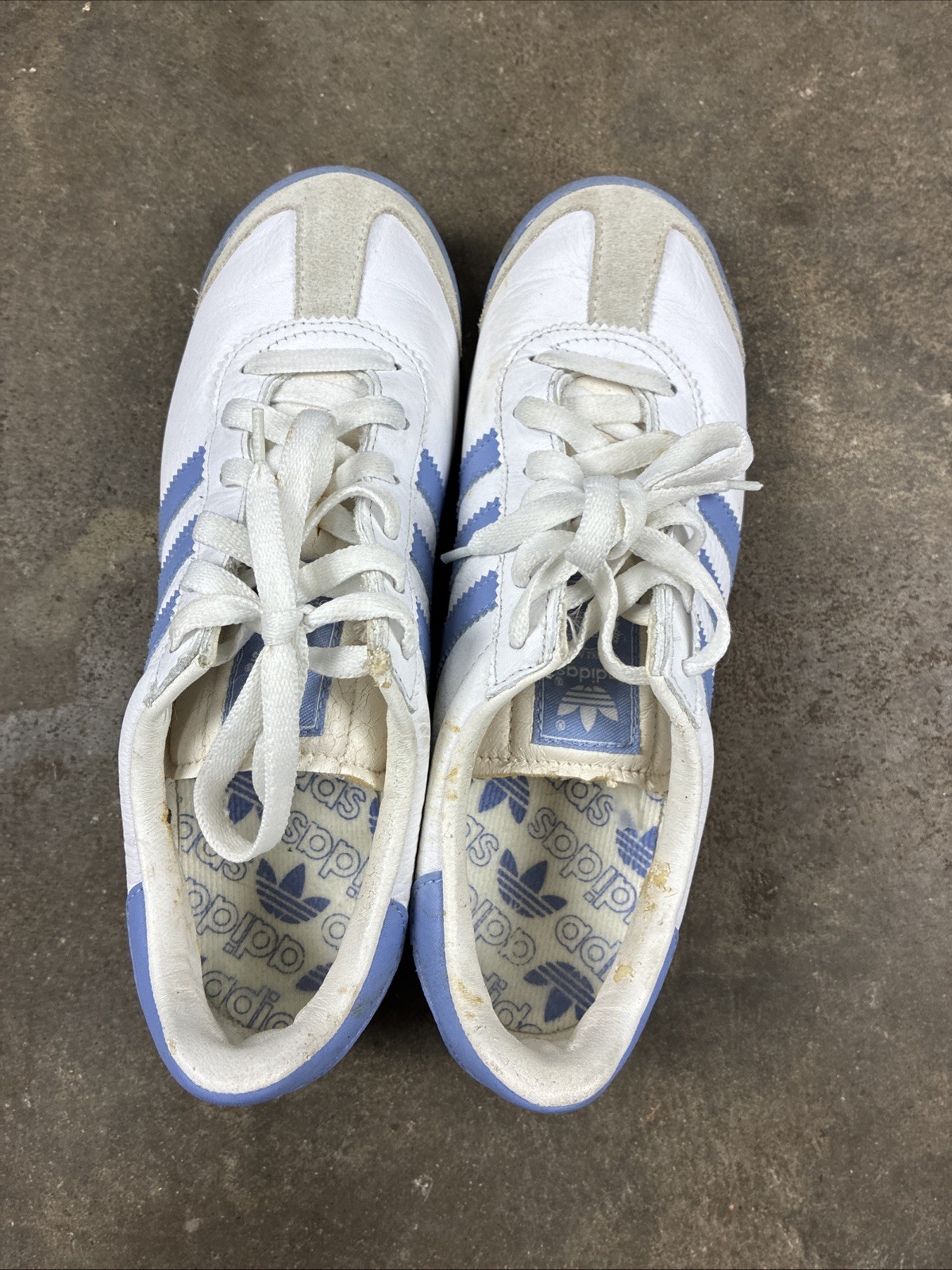 Adidas OG Samoa Women’s Size 8 White & Purple Vintage 2002 Shoes Sneakers