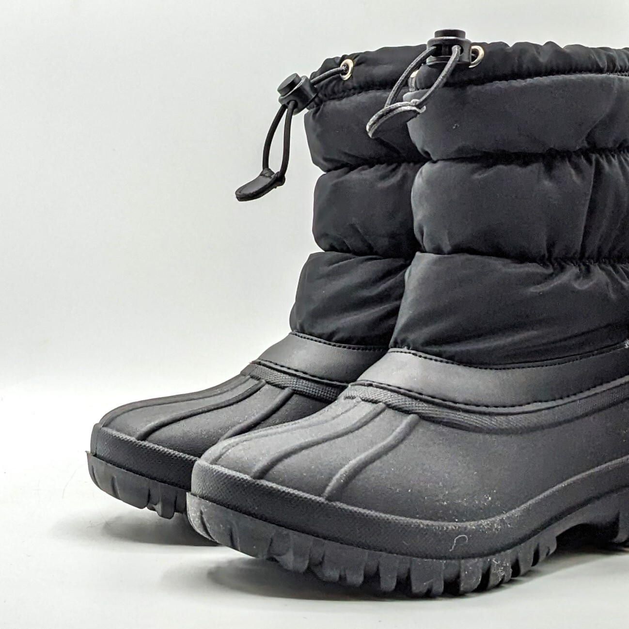 Chooka “Nylon Puffer Snow Boot” Women’s Waterproof Mid Cold Weather (Black) NEW