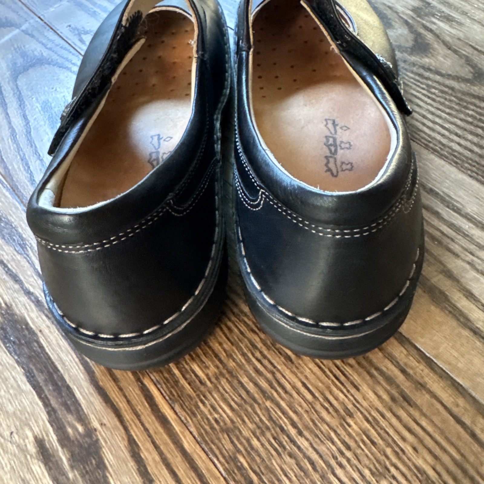 Finn Comfort Black Leather Women’s 43 US 12 D Mary Jane Shoes Germany Baby Doll