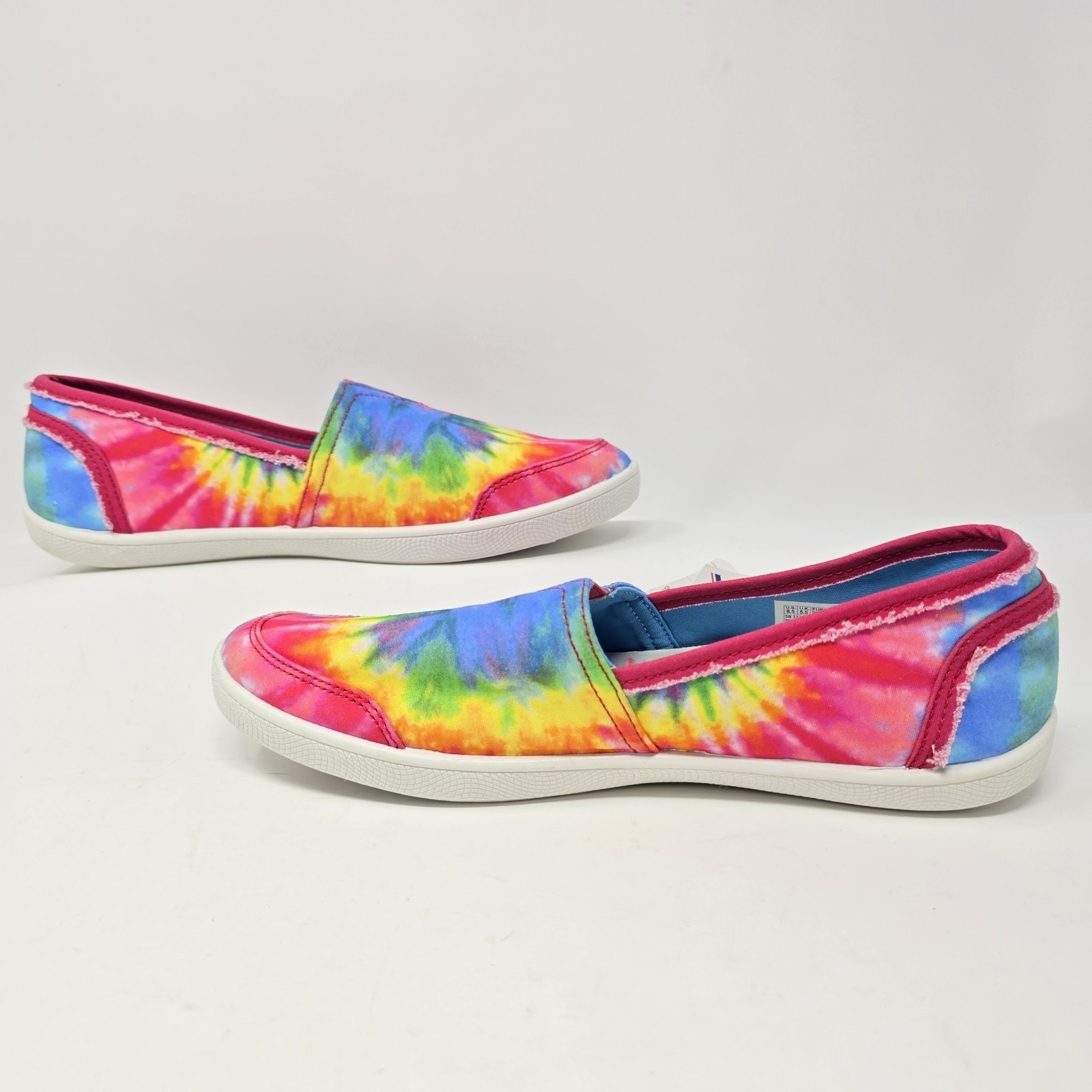 Skechers BOBS Women 8.5 Tie Dye Memory Foam Slip On Shoes Multi Color 113150 MLT