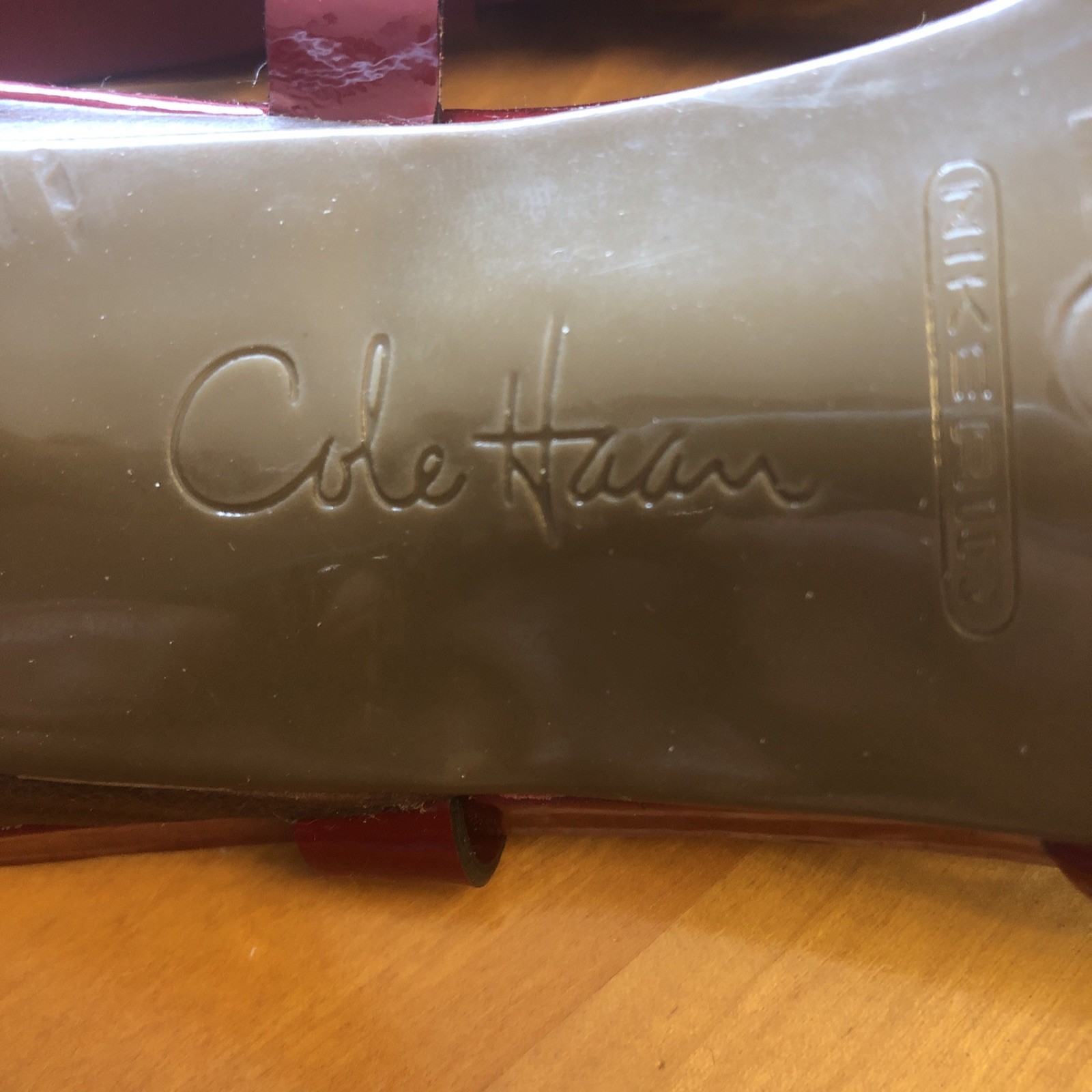 Cole Haan Sling Back Strappy Red Patent Leather Heels Sandals Size 9.5 K9-D31160