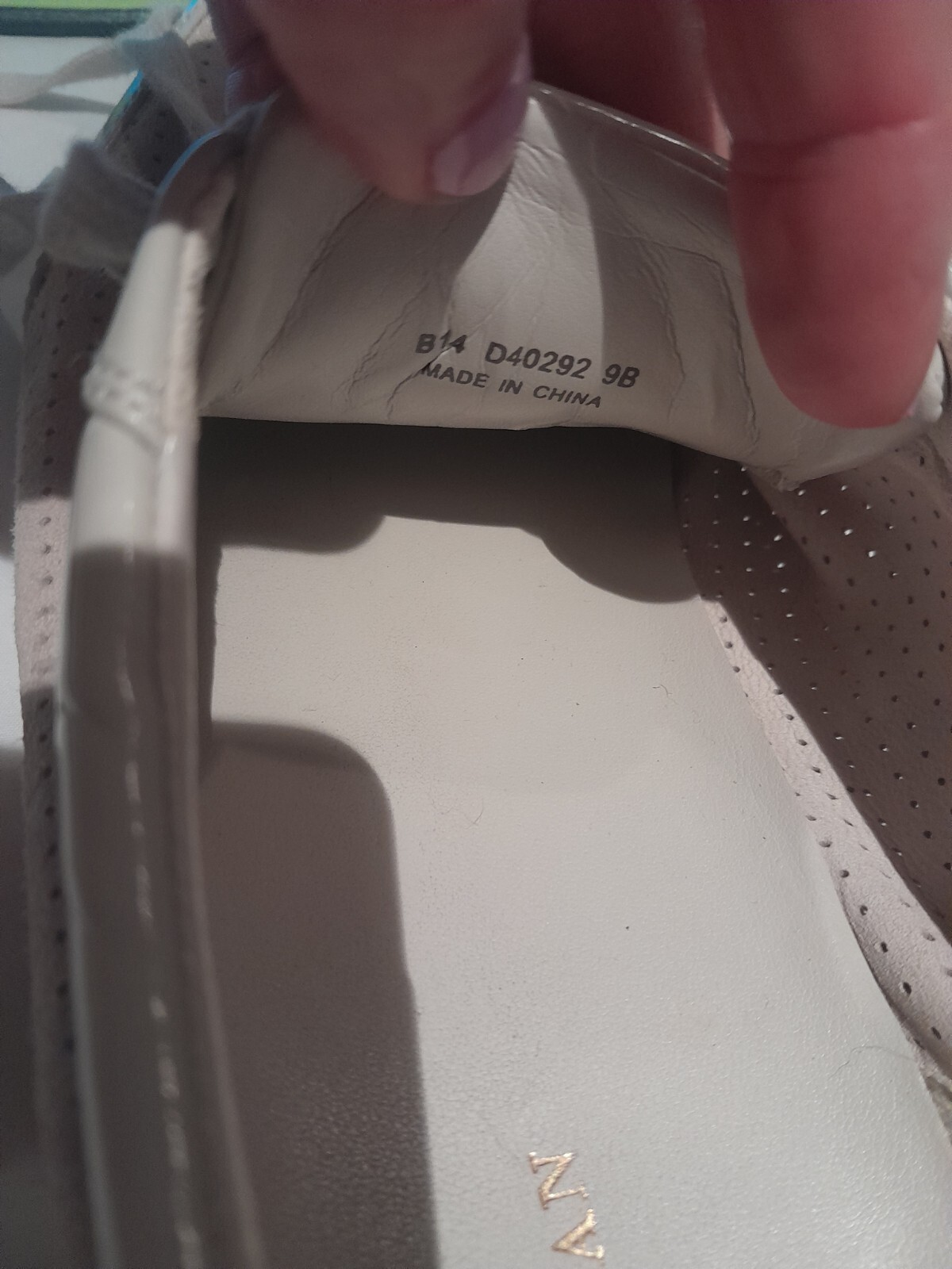 Cole Haan Womens Patent Leather / Suede Sneakers Gray Size 9B